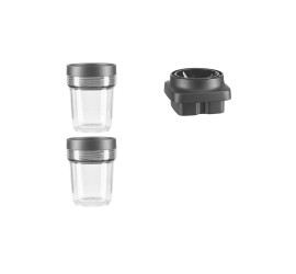 KitchenAid sada malých nádob 200 ml s noži k mixéru