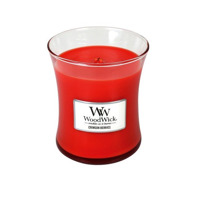 Vonná svíčka WoodWick střední - Crimson Berries